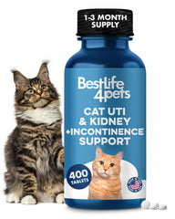 BestLife4Pets cat-uti-remedy-bottle: easy administration supports urinary health and overall well-being.