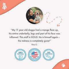 BestLife4Pets dog mange support capsules tiny closeup to ease at-home administration.