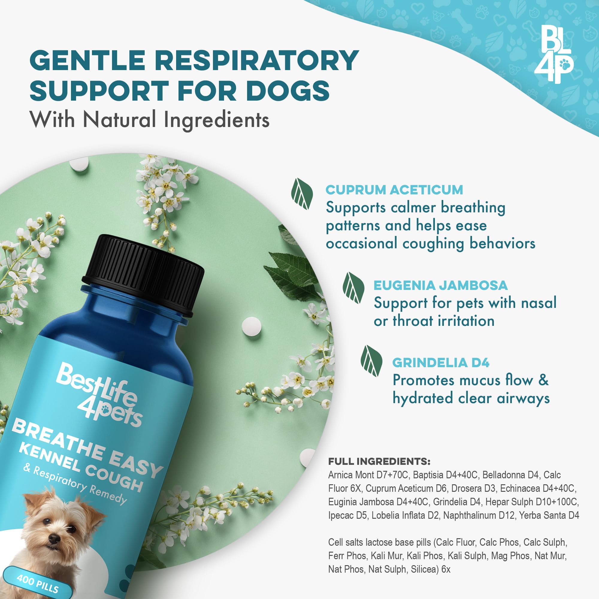 BestLife4Pets easy-to-dose solution in compact bottle reduces dosing friction.