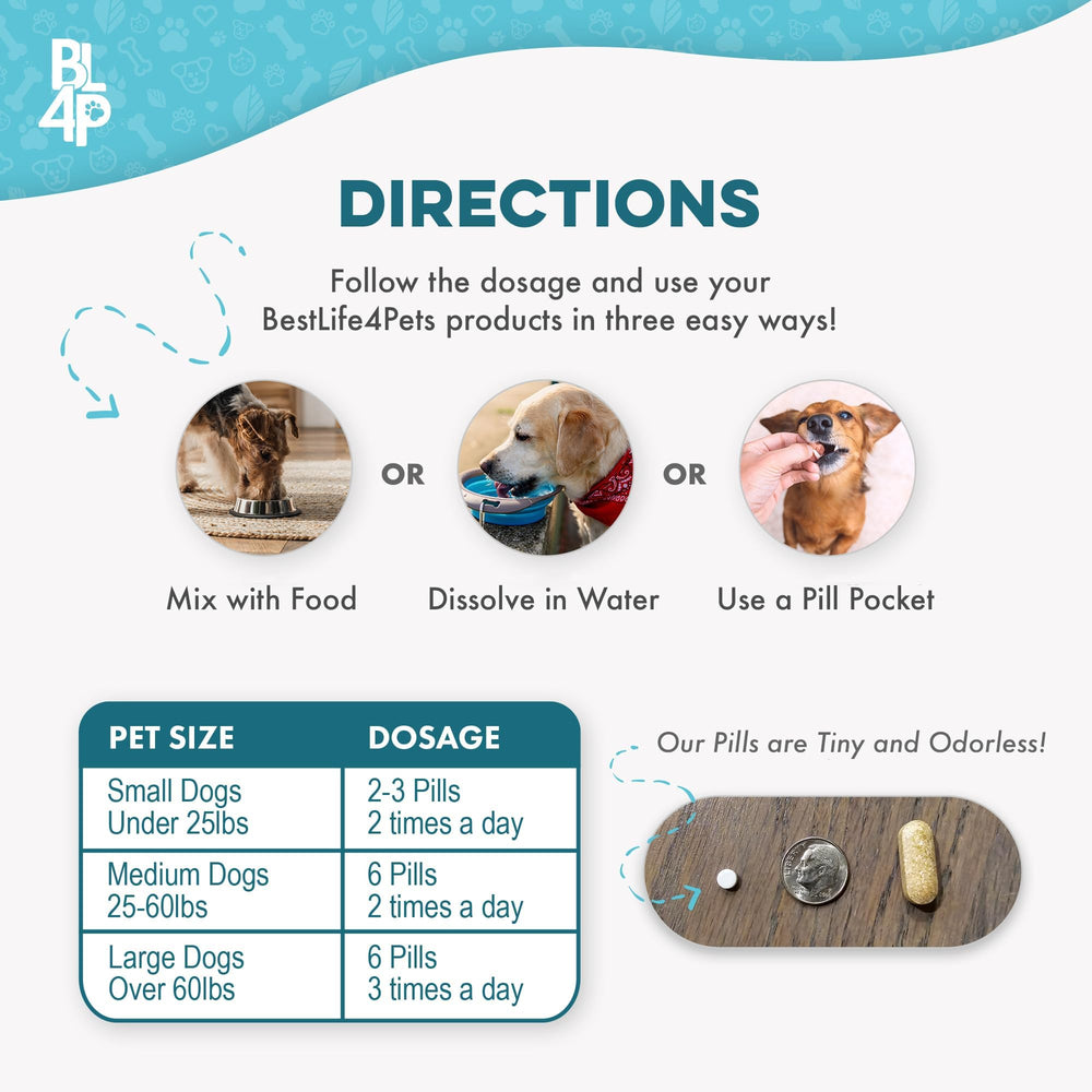 BestLife4Pets pellets help seasonal sniffles and congestion for dogs.