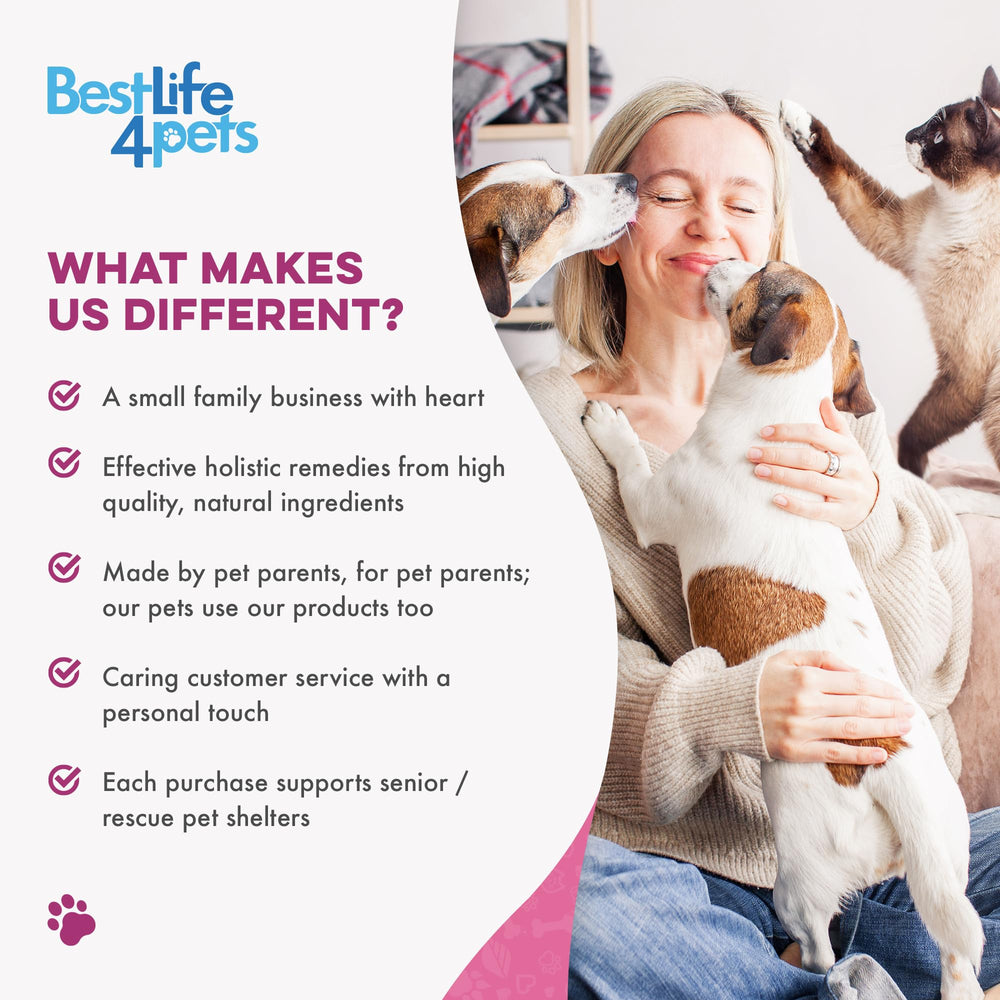BestLife4Pets close-up of pills with odorless, tasteless formula for easy dosing.