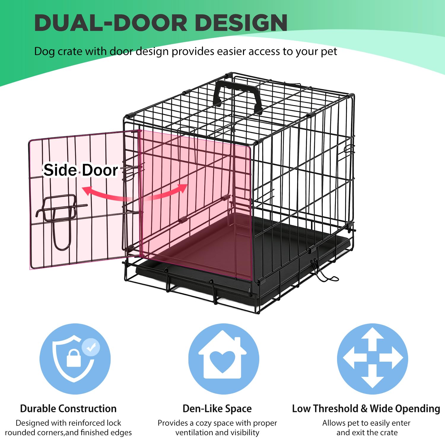 BestPet dog crate collapsible-design demonstrates easy storage and portability.