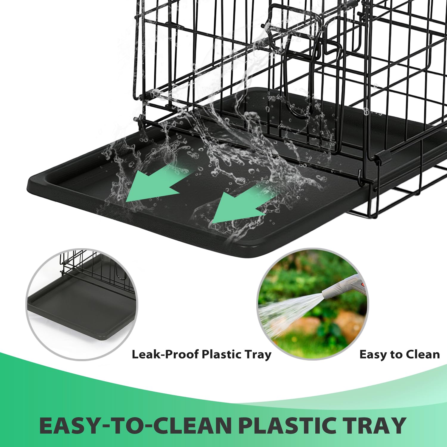 BestPet dog crate dual-doors kennel ready for travel and indoor use.