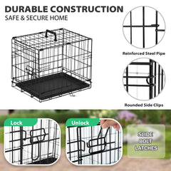 BestPet dog crate leakproof-tray helps contain messes easily.