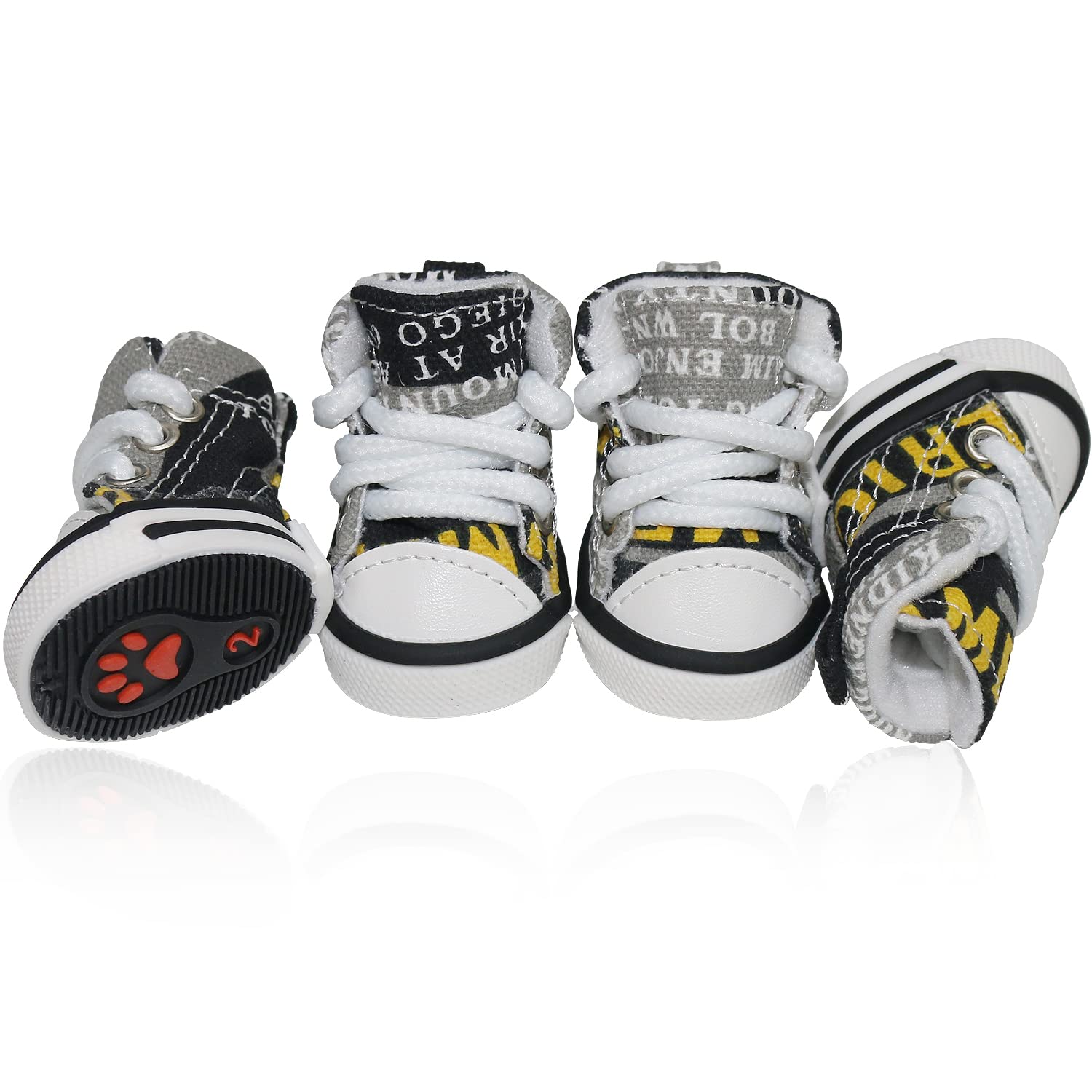 BESUNTEK dog shoes provide durable outdoor protection on hot pavement.