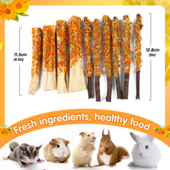 BETAM Apple Sticks—natural wood texture ideal for nibbling and boredom relief.