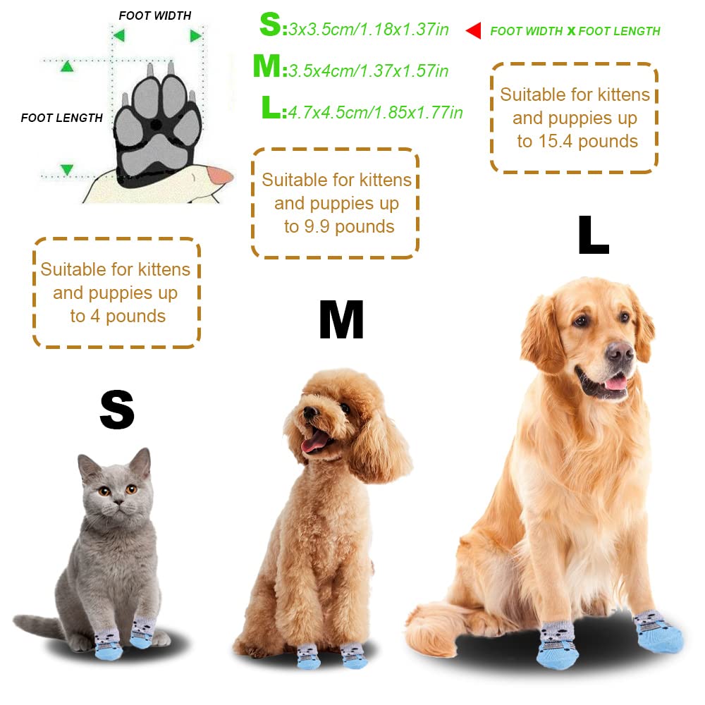 Betinyar paw socks with rubber reinforcement protect paws during indoor play.