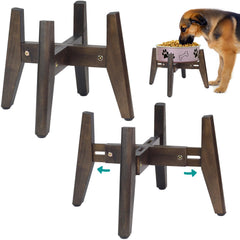 BETSEO 2Pack dog bowl stand raised platform for comfortable feeding.