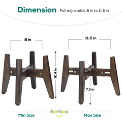 BETSEO dog bowl stand elevated platform helps posture during meals.