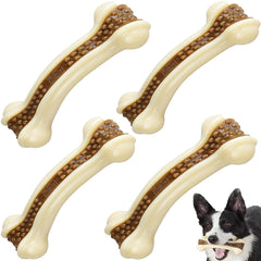 BETTEPROD dog bones 4-pack beef flavor close-up highlighting satisfying chewing.