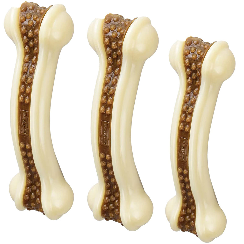 BETTEPROD dog-bones-chew-toy pack-front-view highlights value and durability for chewers