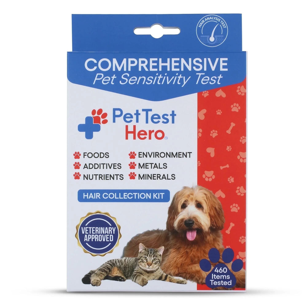 Better Life Science pet sensitivity test kit box enables at-home screening for triggers