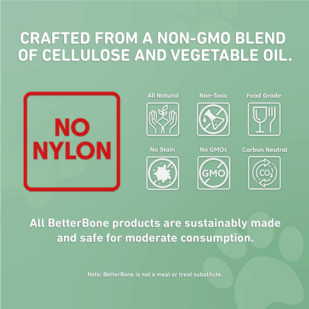 BetterBone nylon-free cellulose blend offers non-toxic chew option