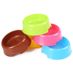 Bettli plastic candy-color pet bowl dimensions show 13.5cm bottom diameter