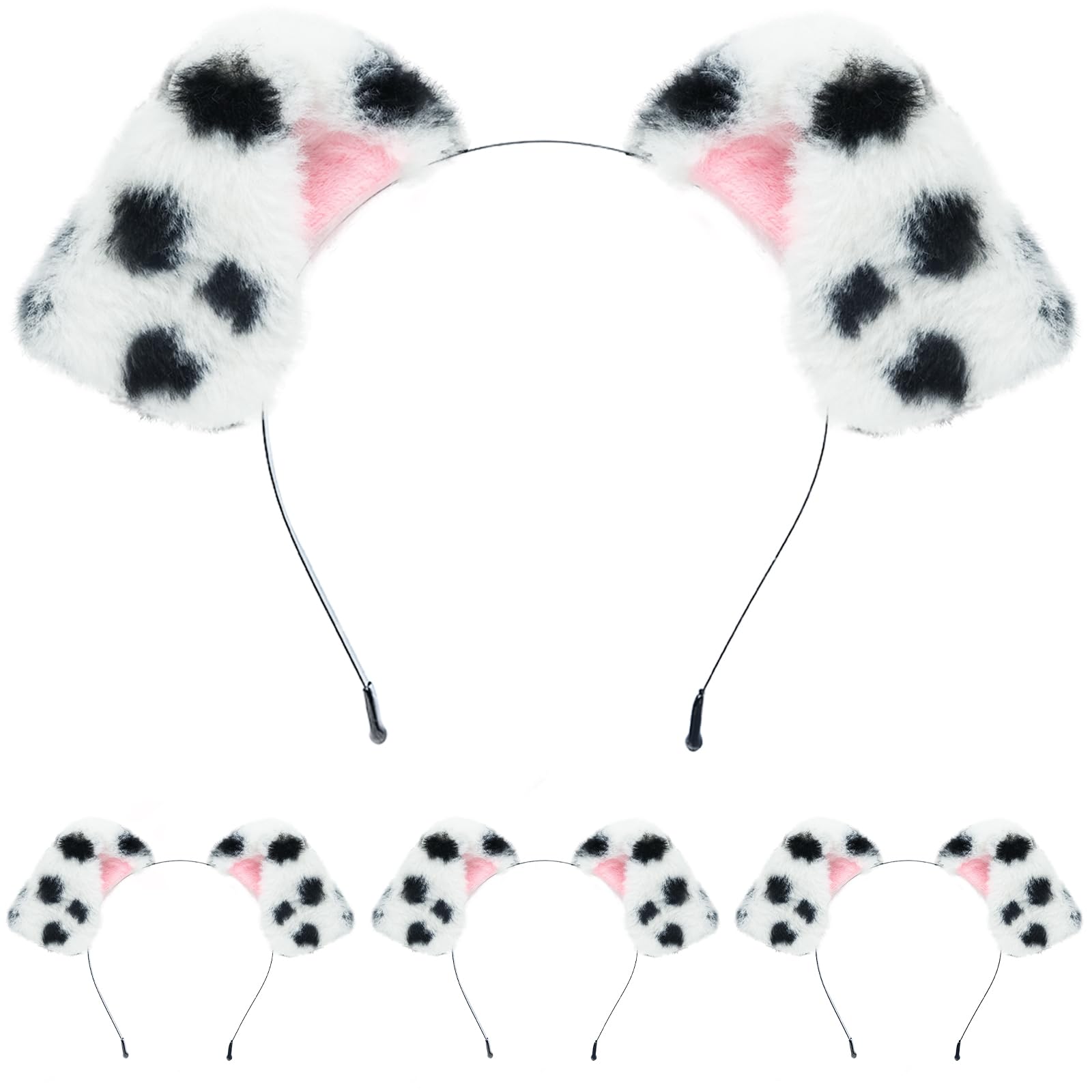 Beviliu Dalmatian ears headband for playful cosplay and party looks.