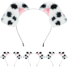 Beviliu Dalmatian ears headband for playful cosplay and party looks.