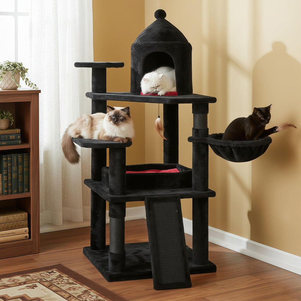 BEWISHOME 360° observation platform invites curious cats to survey surroundings.