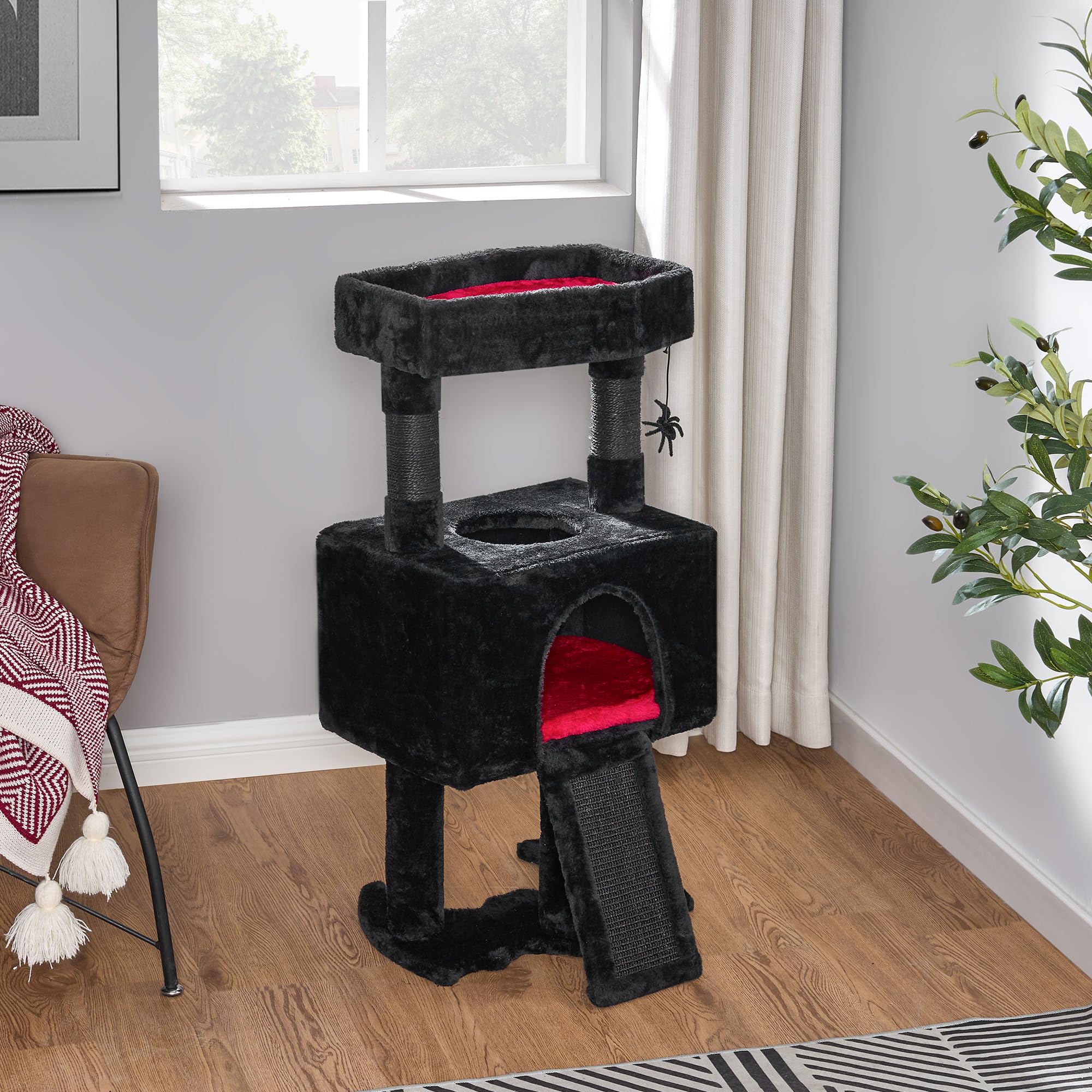 BEWISHOME easy assembly cat tree includes all hardware for quick setup
