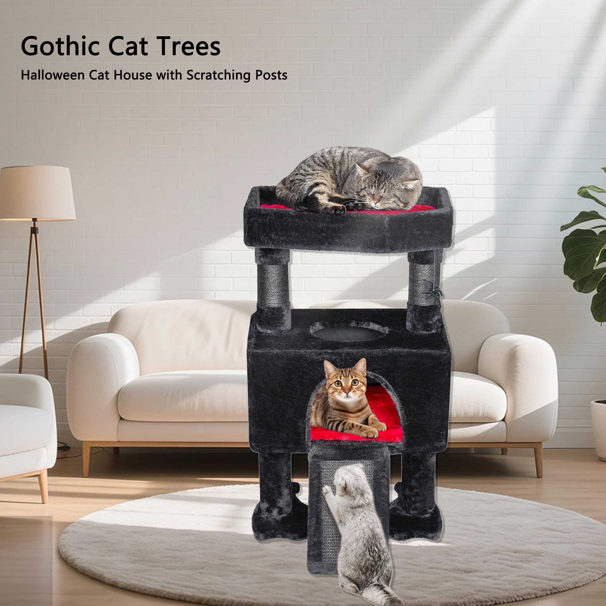 BEWISHOME removable cushion cat bed helps cleaning and quick refresh