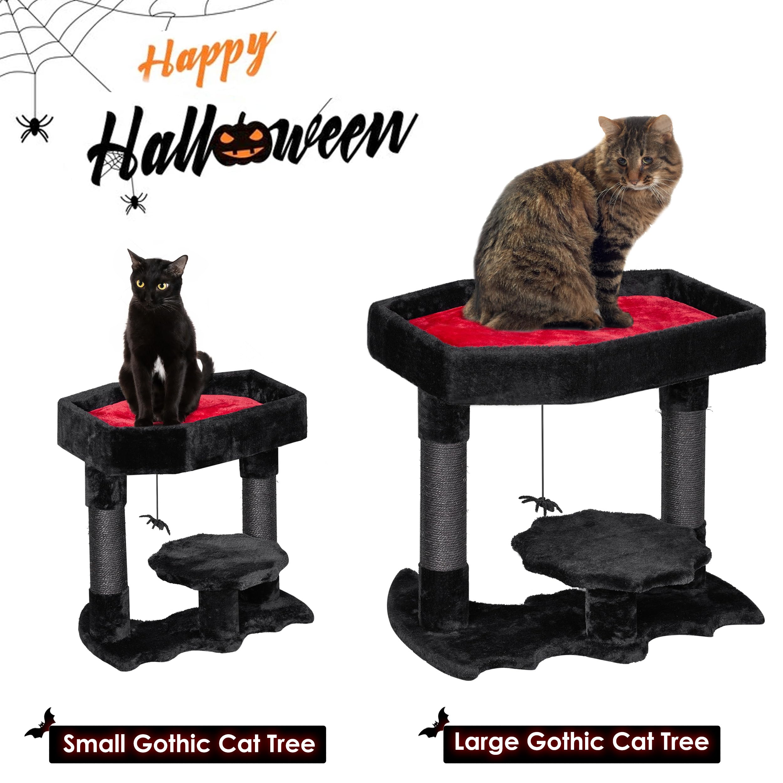 BEWISHOME spider toy hanging provides interactive play for curious cats