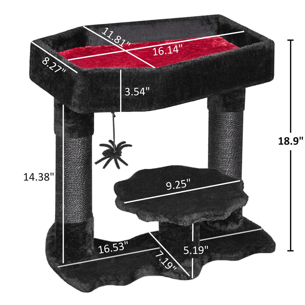 BEWISHOME spooky-coffin-black adds dark-style drama and inviting space