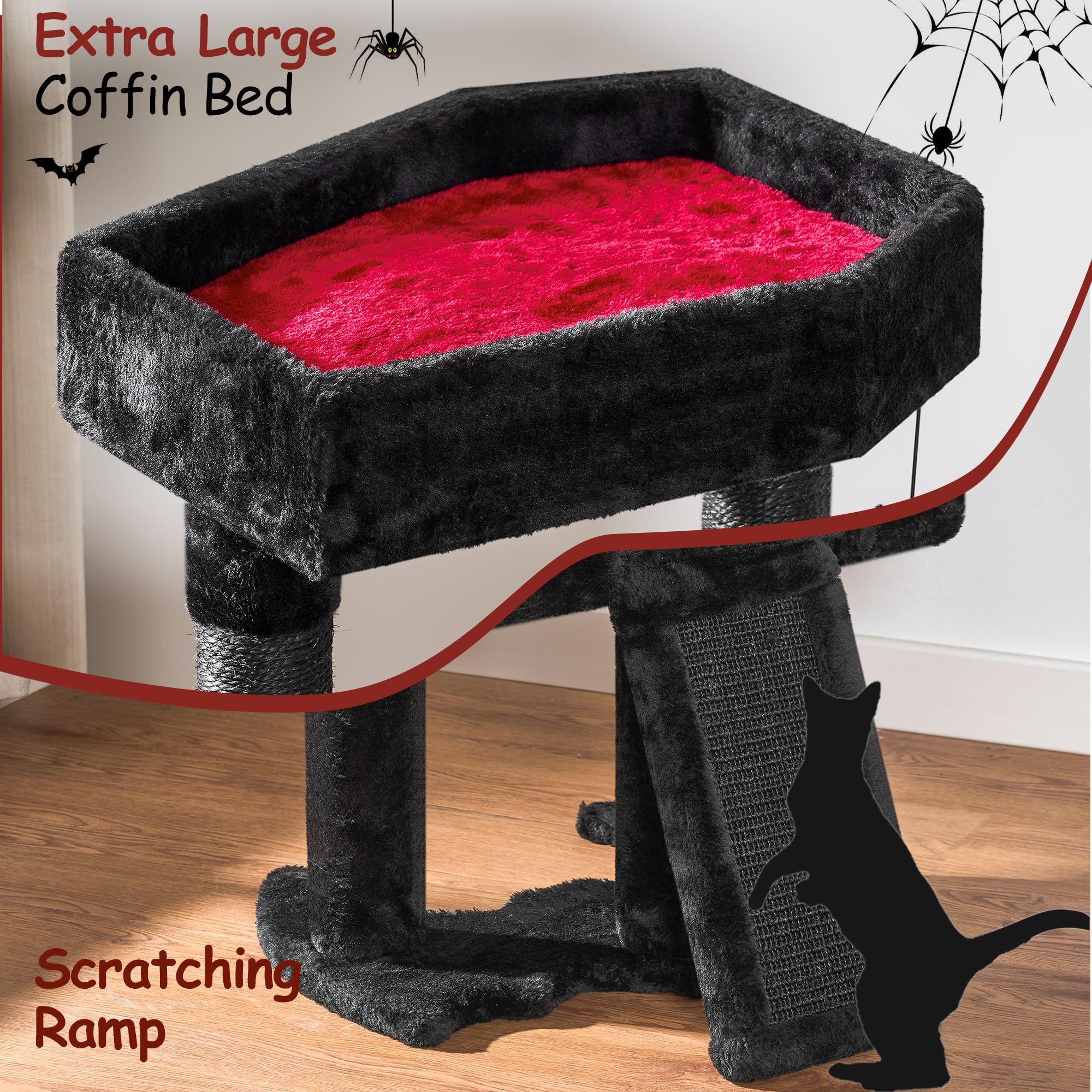 BEWISHOME sturdy base and thick posts reduce wobble during jumps