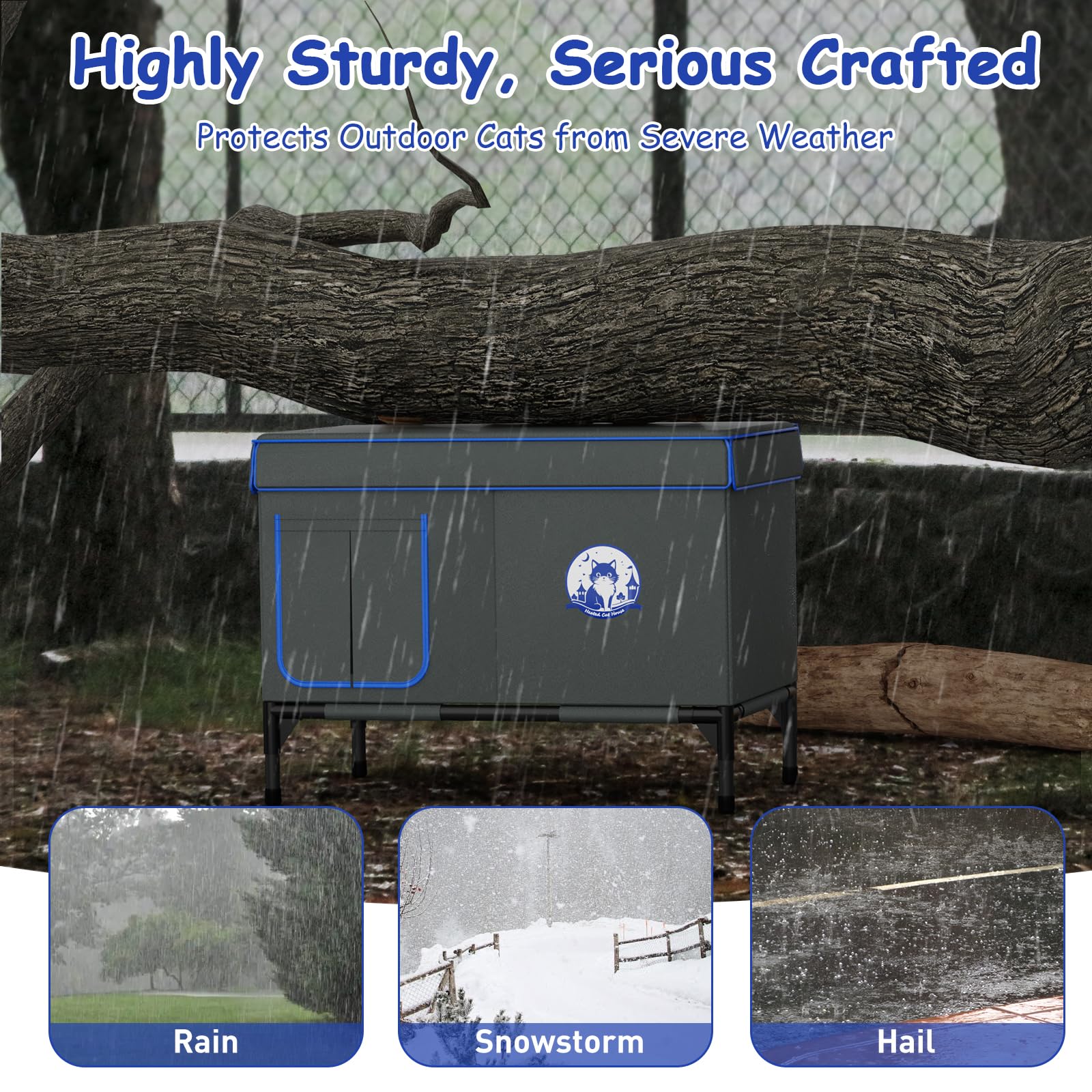 Bexmder tool-free assembly highlights quick setup for garages or porches.