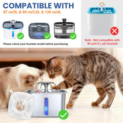 Beyolike cat fountain sponges pre-filter 12-pack traps debris to extend pump life.