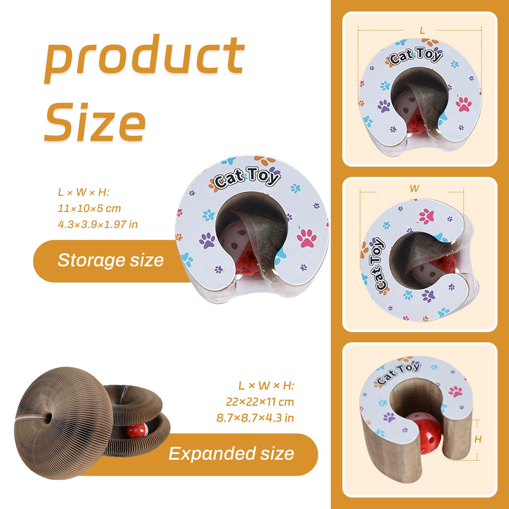 Bfbawm Kitty Toys Bell-ball and catnip boost interactive play sessions.