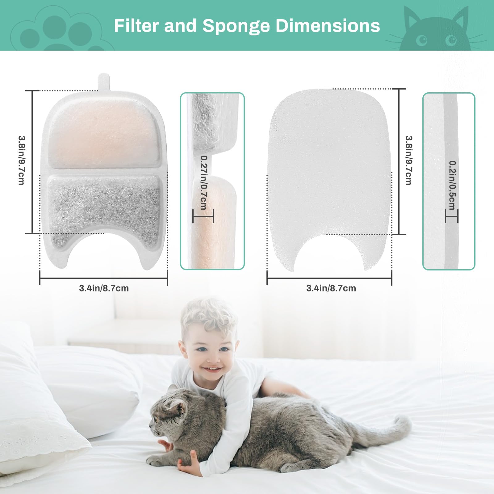 BFLICROY pump-life-extension visual showing sponge protection helps longer pump life
