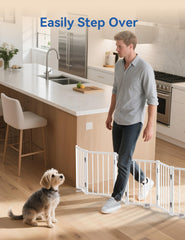 BFNN 16-5-inch step-over design allows easy passage while containing pets.