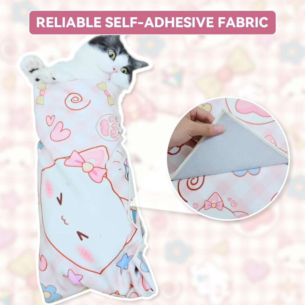 BFNN cat grooming wrap used for teeth brushing to ease brushing sessions.