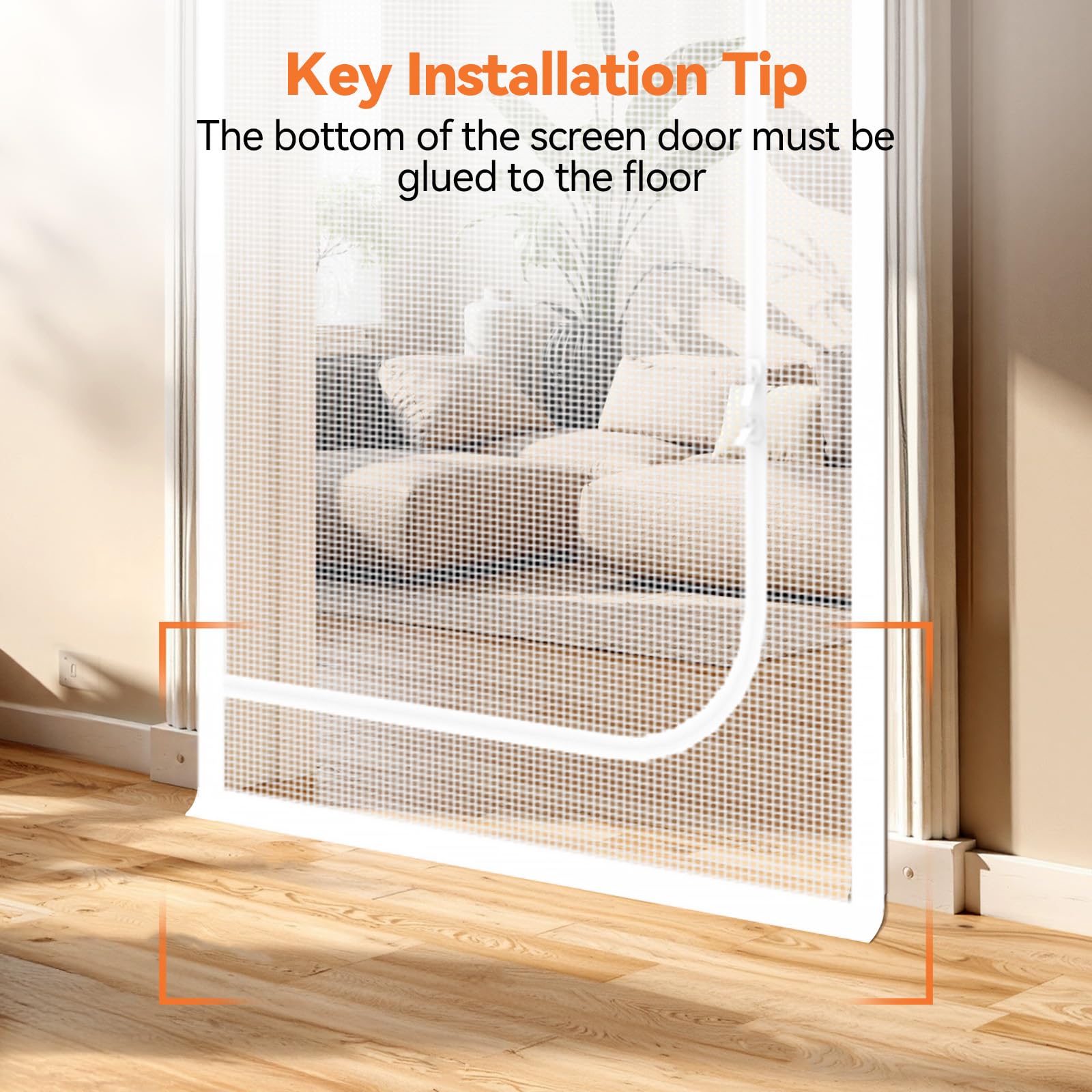 BFNN Cat Screen Door room-ready setup demonstrates practical home use