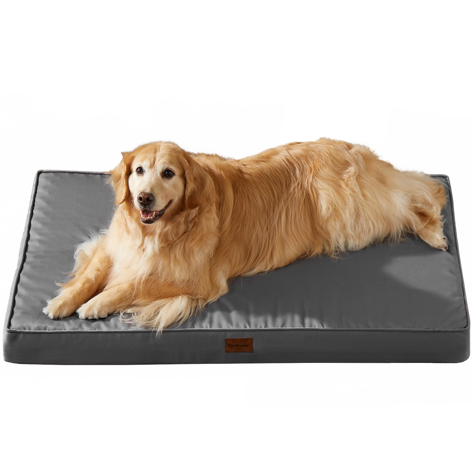 BFPETHOME outdoor dog bed with waterproof fabric protects foam outdoors.