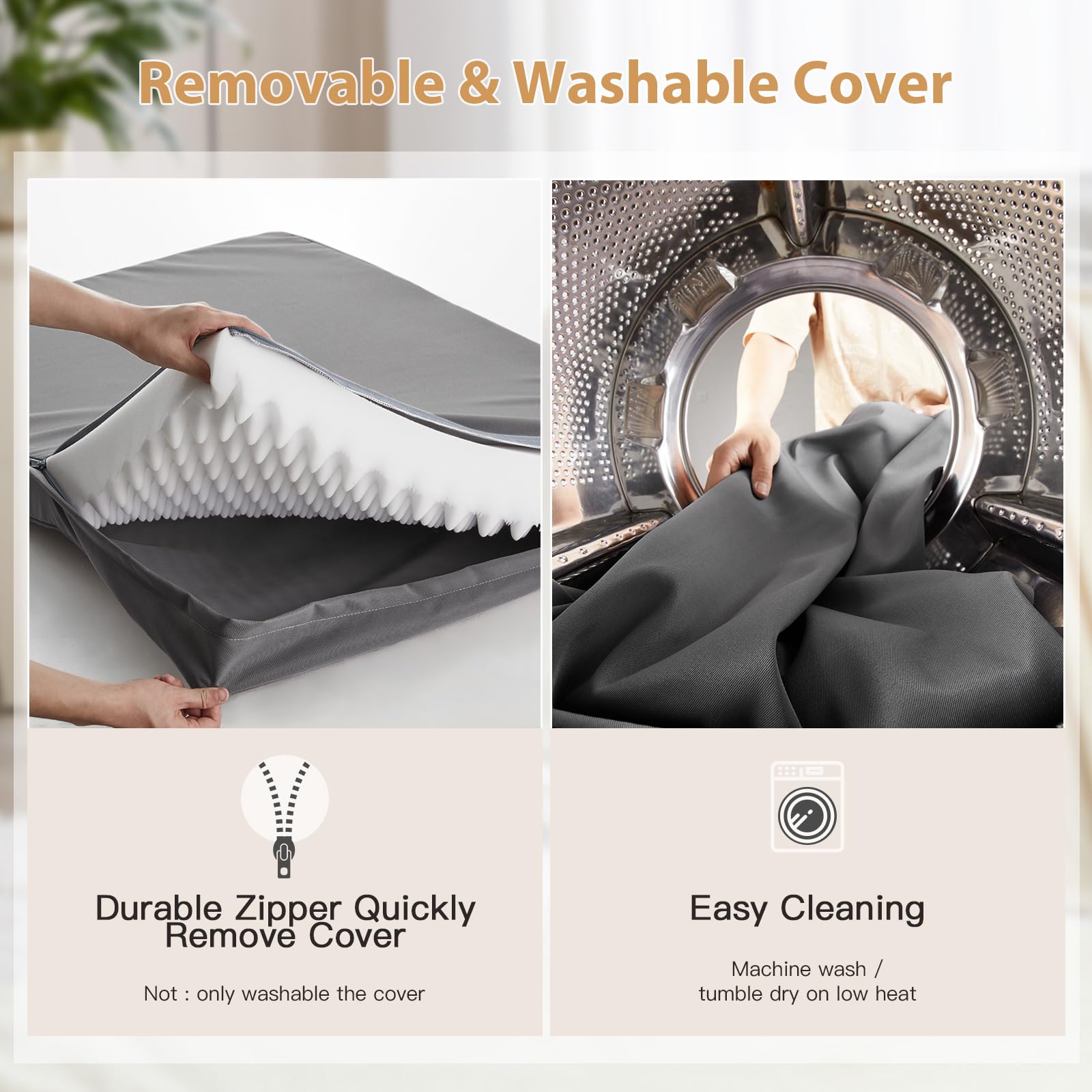 BFPETHOME waterproof surface is easy to wipe clean after outdoor adventures.