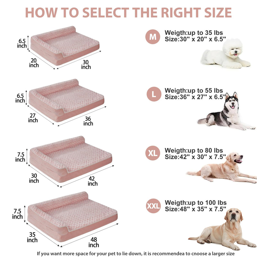 BFPETHOME bed dimensions 36x27x6.5 inches for generous space