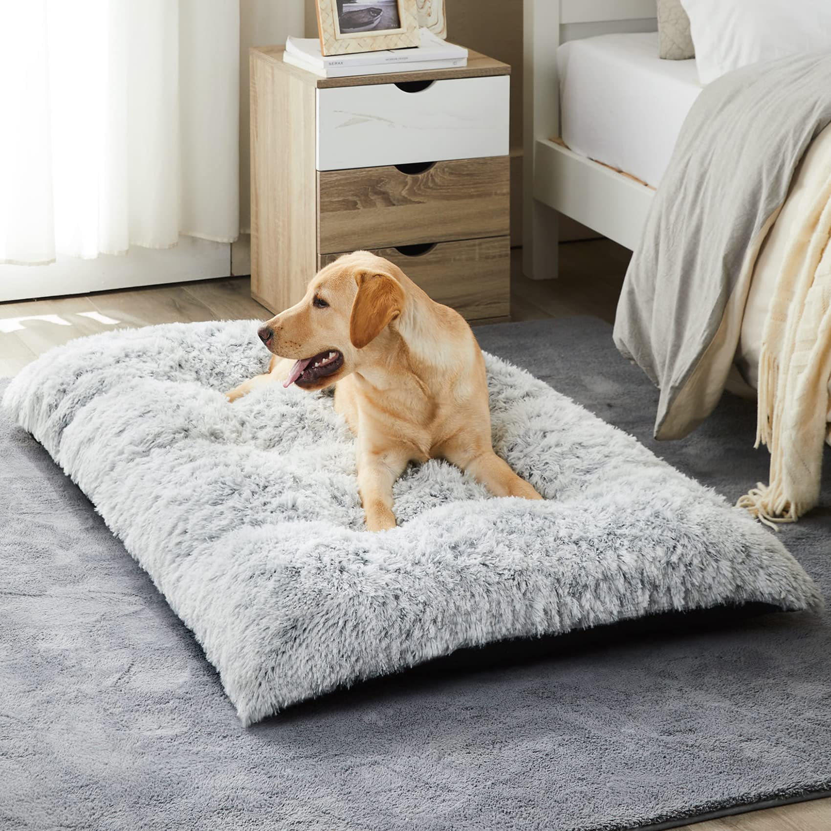 BFPETHOME large dog bed plush surface for cozy lounging and warmth