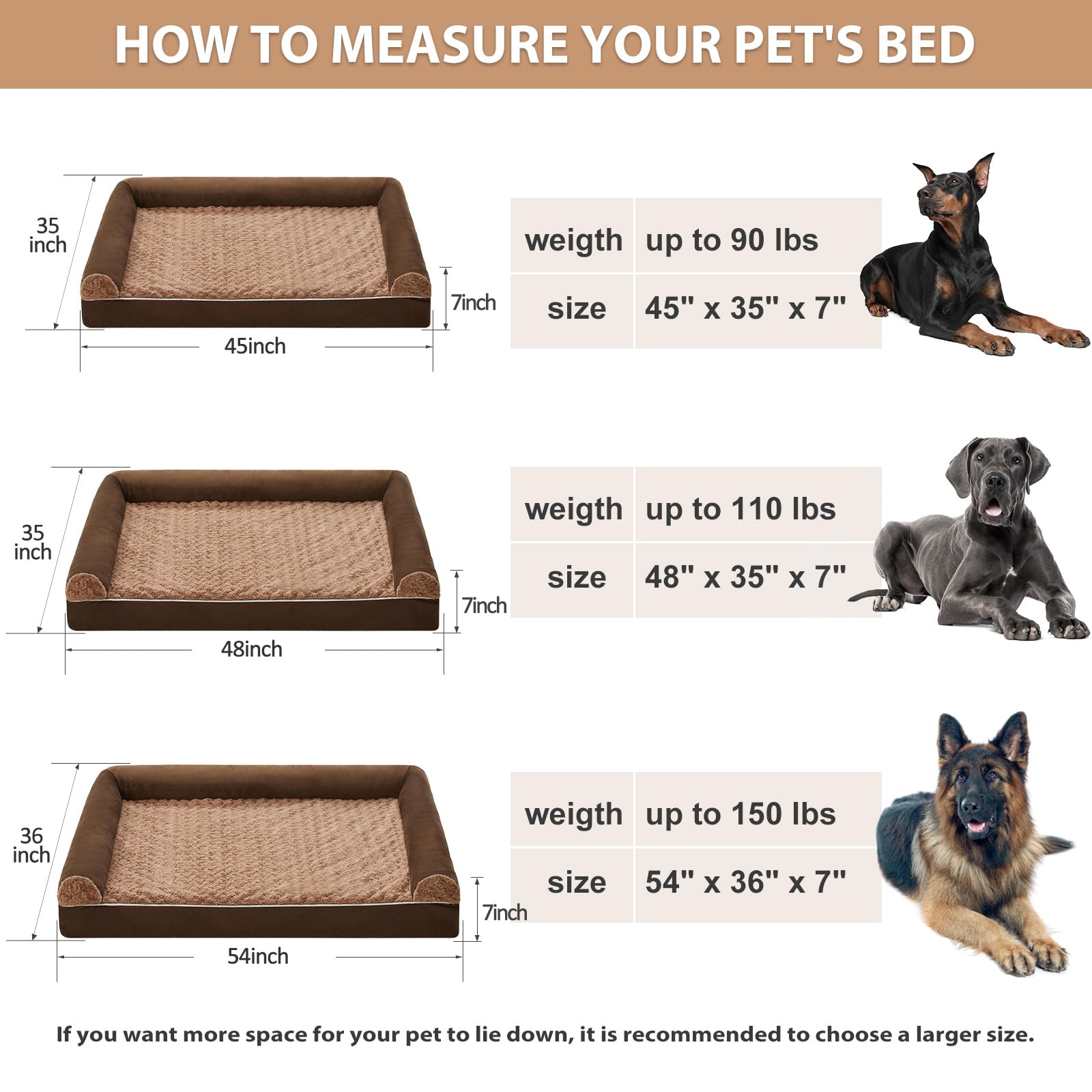 BFPETHOME dog bed-removable-cover enables quick, easy cleaning after adventures.