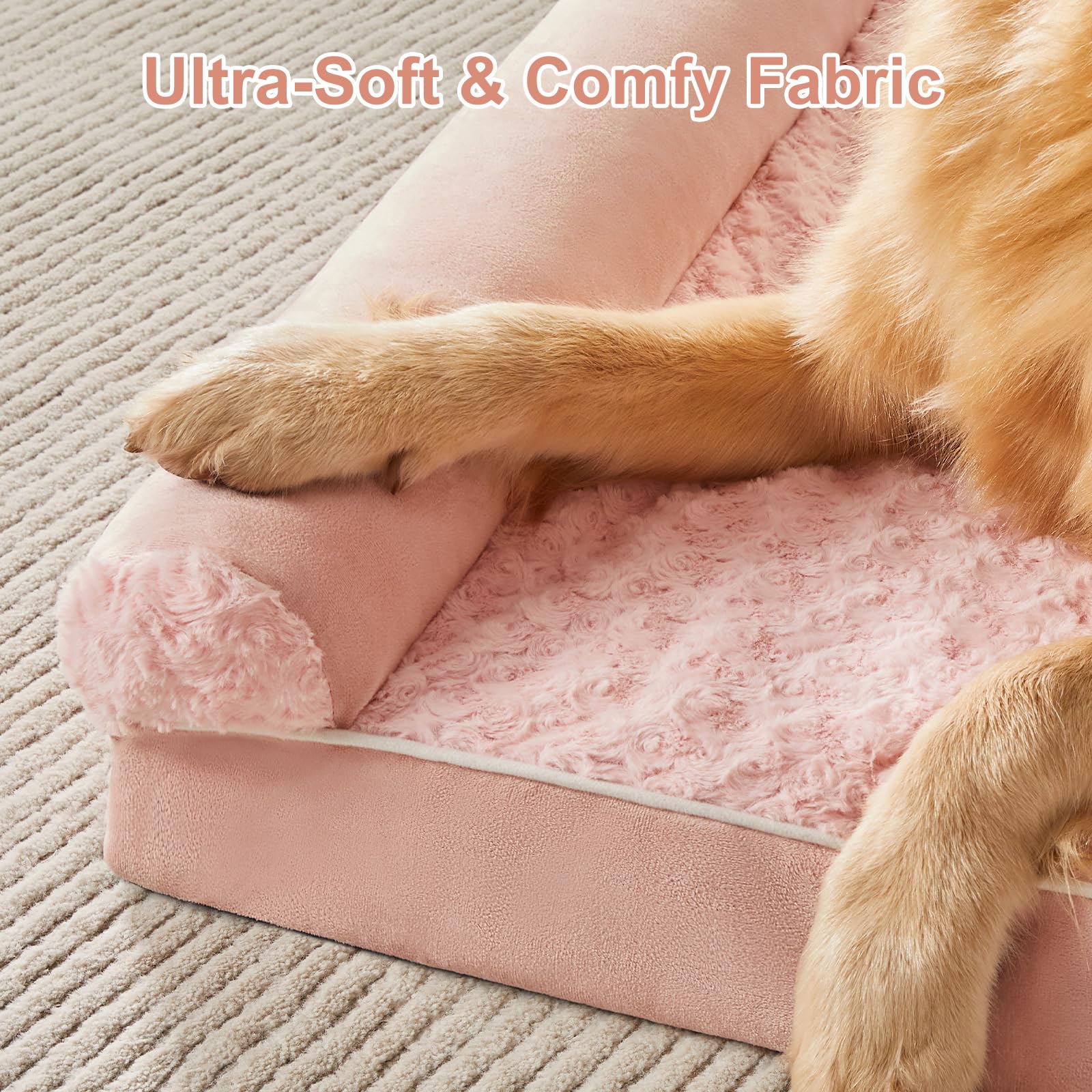 BFPETHOME three-side-pillow surrounds neck for secure lounging.