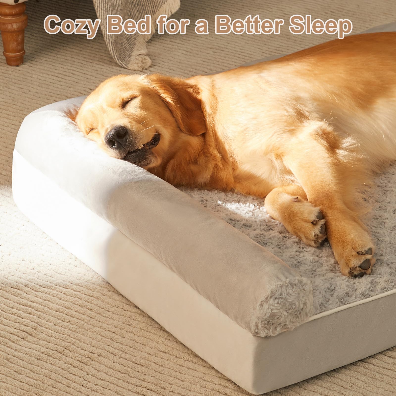 BFPETHOME dog bed-u-shaped-design provides a secure, cozy resting space.