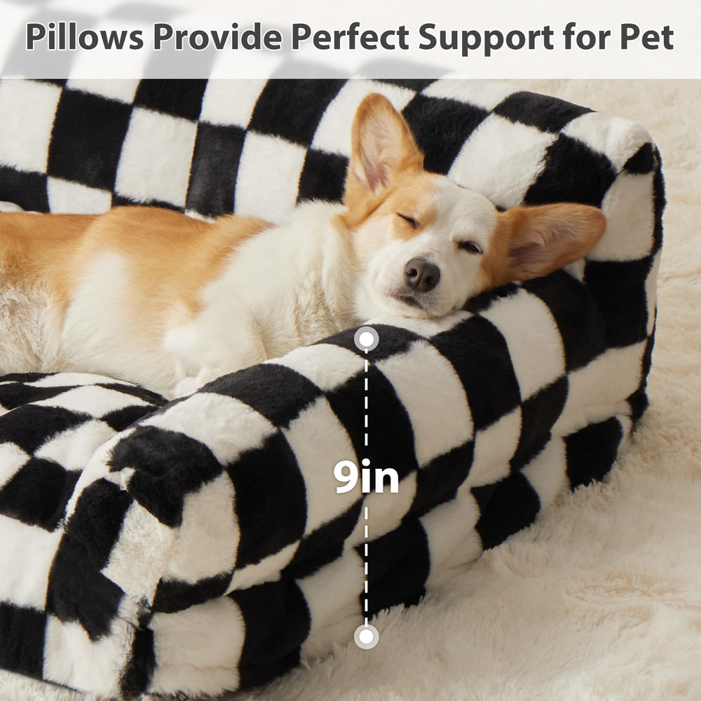 BFPETHOME dog couch bed washable cover makes cleaning easy.