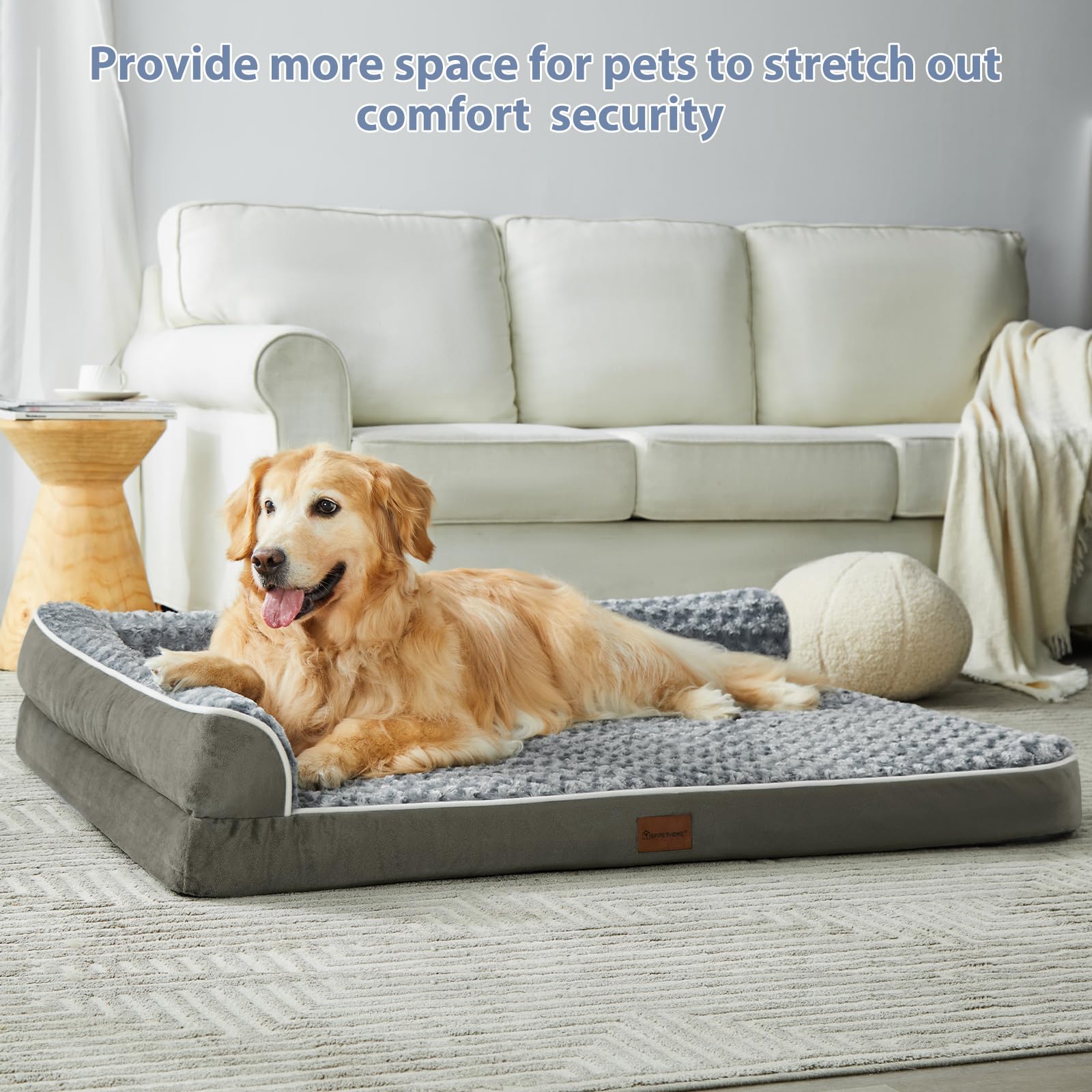 BFPETHOME waterproof lining guards the foam from accidents
