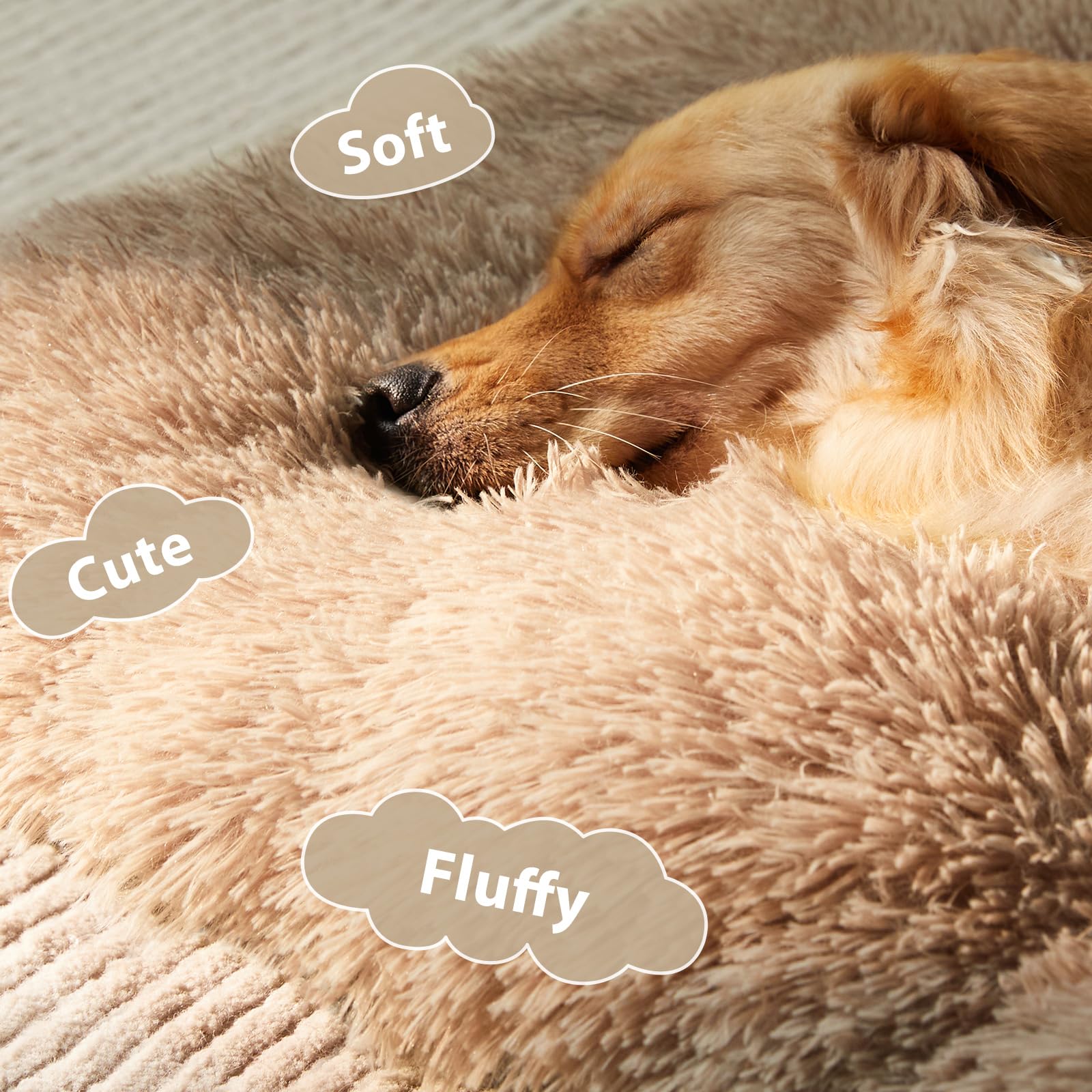 BFPETHOME large dog bed side view highlights generous cushion for stability
