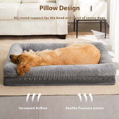 BFPETHOME washable dog bed close-up of removable waterproof cover for easy cleaning