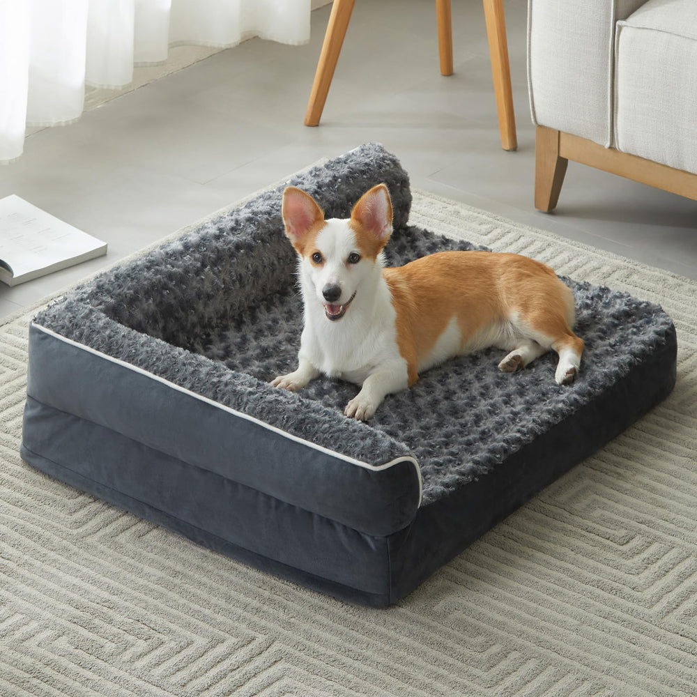 BFPETHOME orthopedic dog bed with large foam supports joints for aging dogs