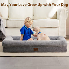 BFPETHOME orthopedic couch bed top-down shot showing non-slip base stability