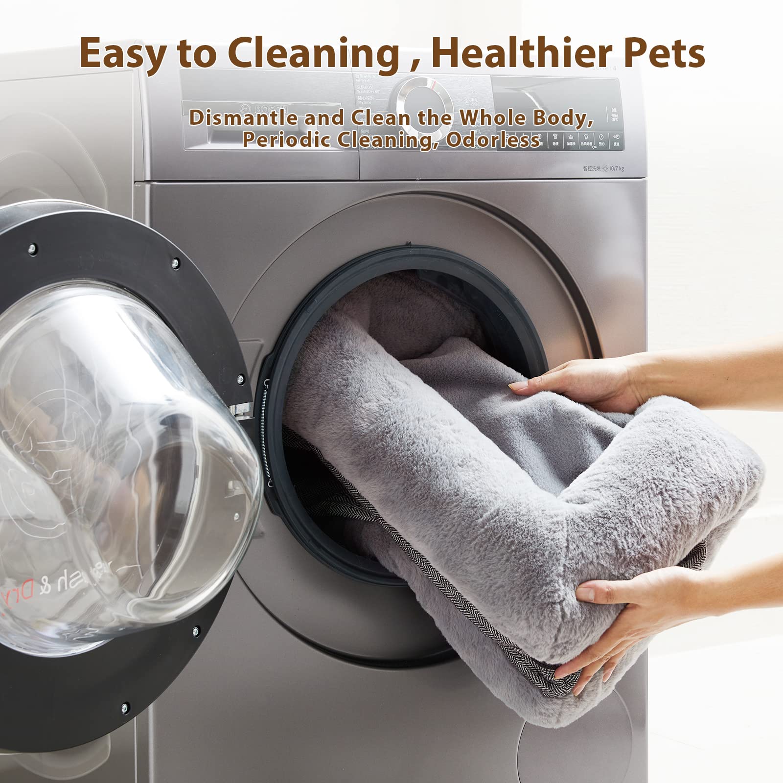 BFPETHOME washable cover benefits you can easily remove and rinse after muddy adventures
