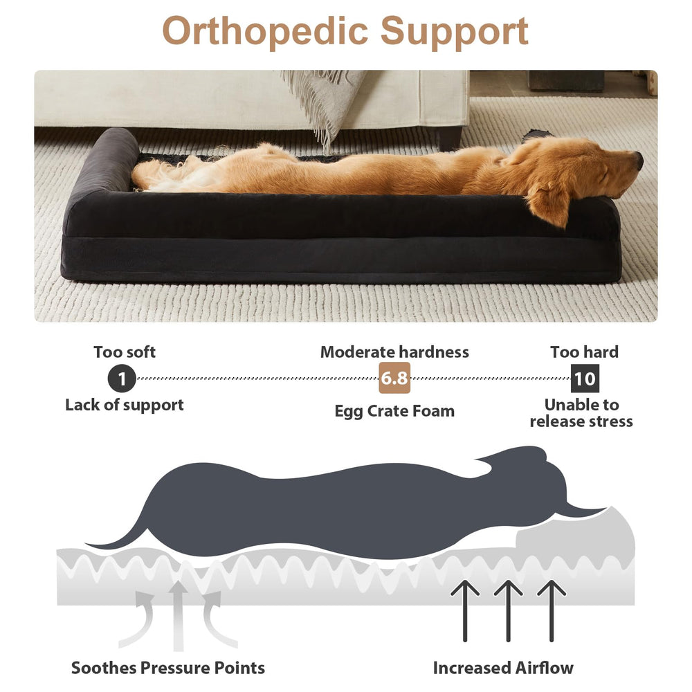BFPETHOME orthopedic egg crate foam supports joints during rest