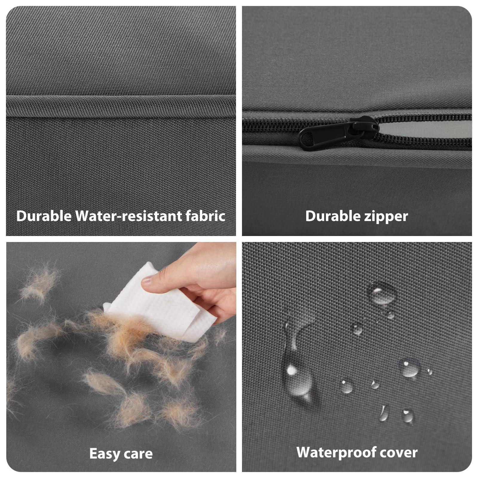 BFPETHOME waterproof fabric stays durable and easy to wipe clean.