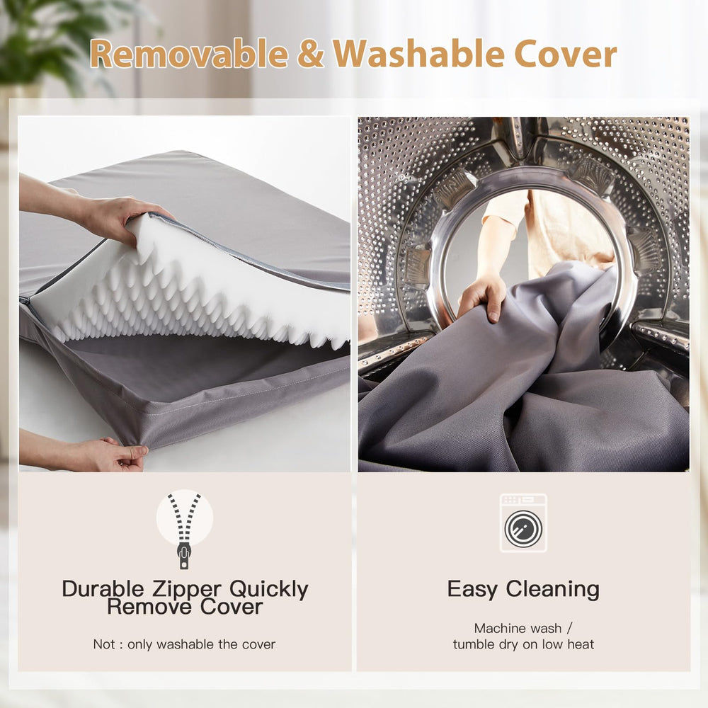 BFPETHOME outdoor dog bed fabric closeup shows durable waterproof material.